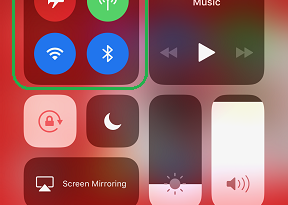 iOS 11 Control Center jilaxzone.com WiFi and Bluetooth