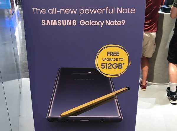 Samsung Galaxy Note 9 preorder promotion free upgrade to 512GB jilaxzone.com