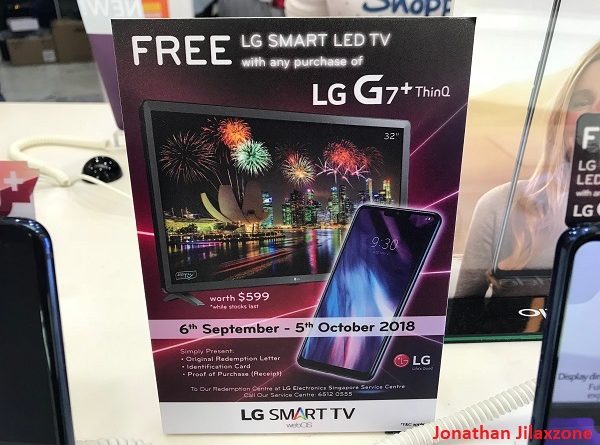 LG G7 ThinQ promotion singapore jilaxzone.com