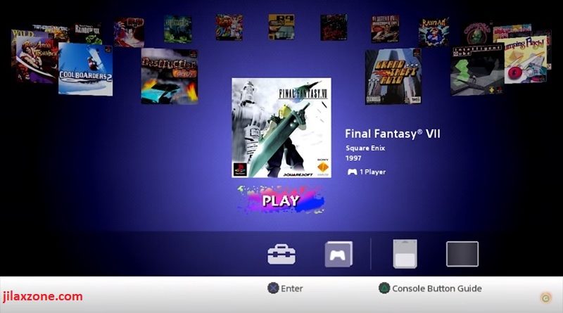 PlayStation Classic Home Menu jilaxzone