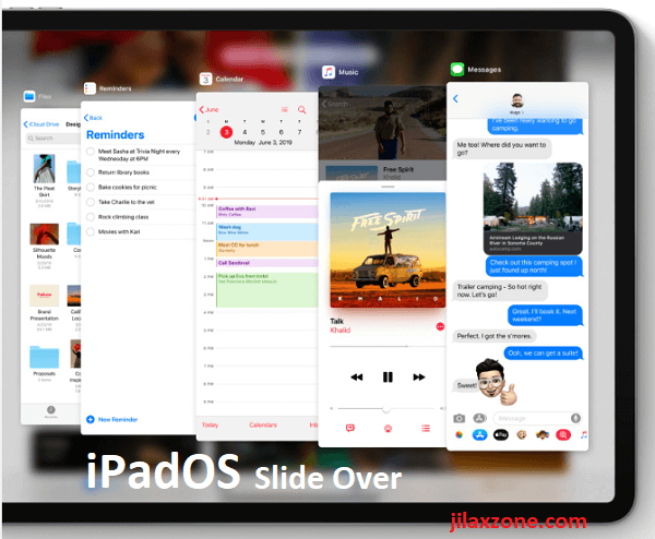 iPadOS slide over jilaxzone.com